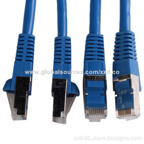 RJ45 Molded Blue Color Cat6 FTP CCA Patch Cord with RoHS CompliantNew